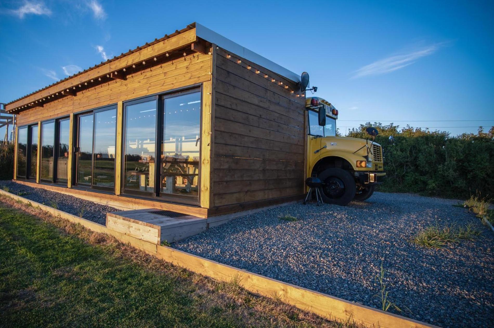 American School Bus - 1 Bedroom - Blossom Farm - Tiers Cross 존스톤 외부 사진